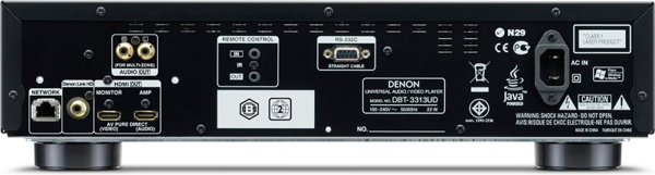 Denon DBT-3313UD - задняя панель