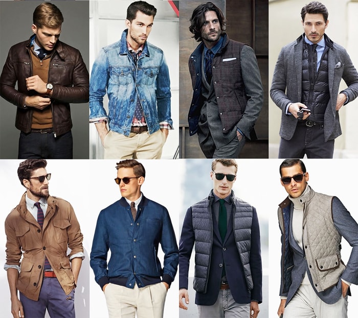 Сочетание одежды мужчин